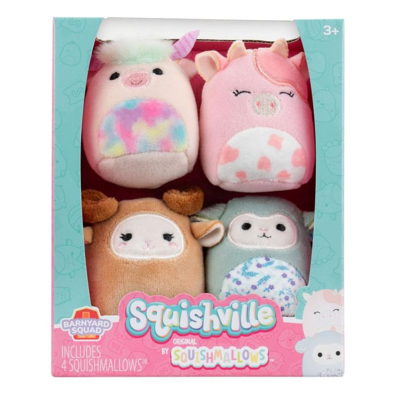 Squishville Mini Squishmallows Plush Figure 4-Pack Barnyard Squad 5 cm