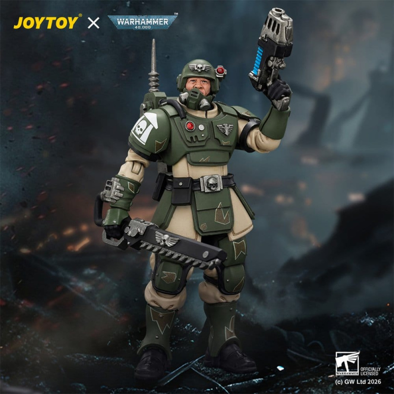 Warhammer Action Figure Astra Militarum Kasrkin 1 with Chainsword and Plasma Pistol 6