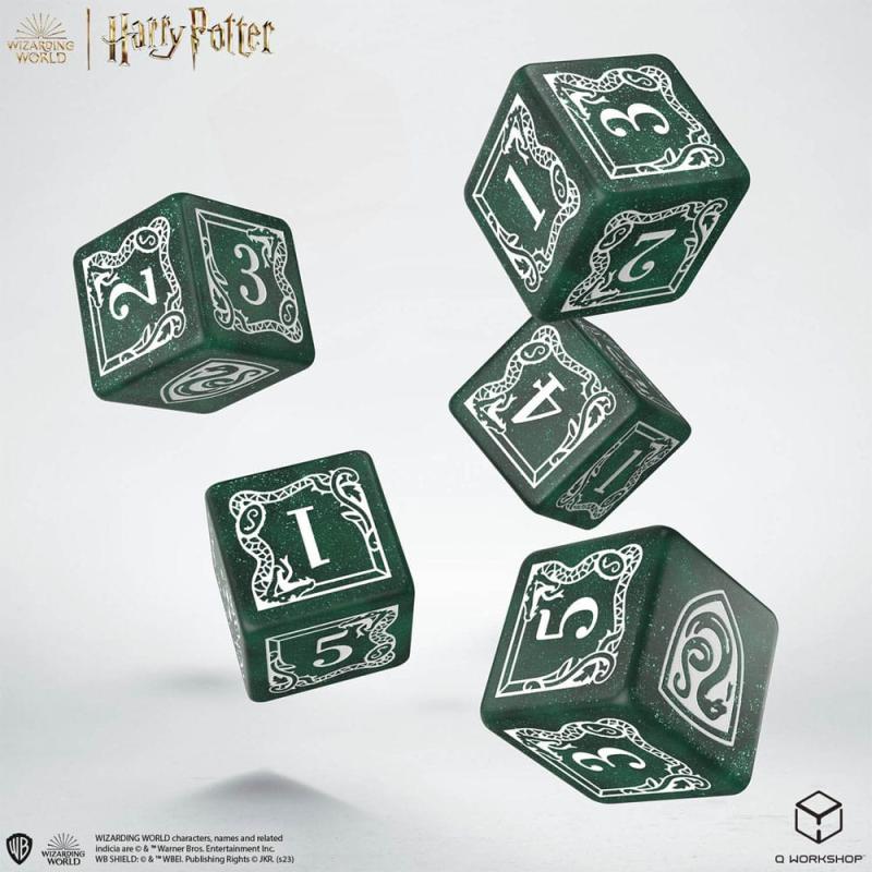 Harry Potter Dice Set Slytherin Dice & Pouch Set (5)