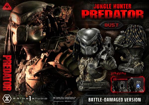 Predator: Jungle Hunter Predator Battle-Damaged Version 1/3 Bust - Prime 1 Studio
