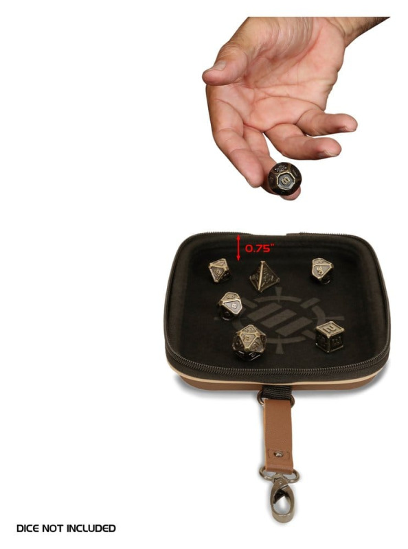 Enhance Board Game Dice Bag Designer Edition Tan 3