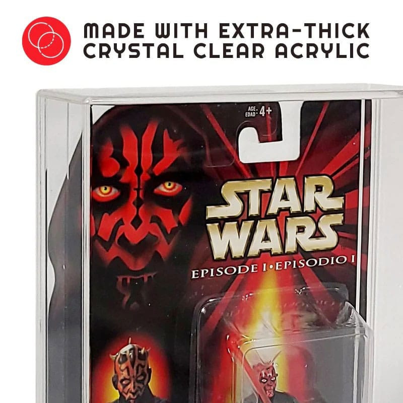 Evoretro Acrylic Display Cases 2-Pack for Action Figures 7