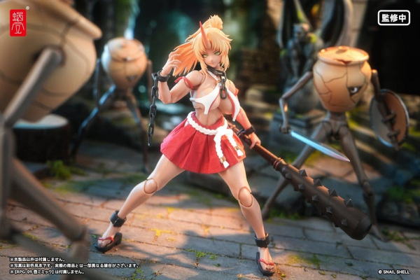 Original Character Action Figure 1/12 RPGEX-08 Oni Miko Second Daughter Momiji 17 cm 10
