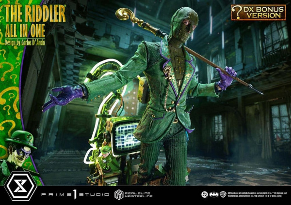 DC Comics Real Elite Masterline Series Statue 1/3 The Riddler All In One (Design by Carlos D'Anda) D 5