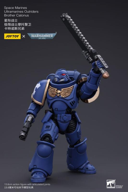 Warhammer 40k Action Figure 1/18 Space Marines Ultramarines Outriders Brother Catonus 14 cm 5