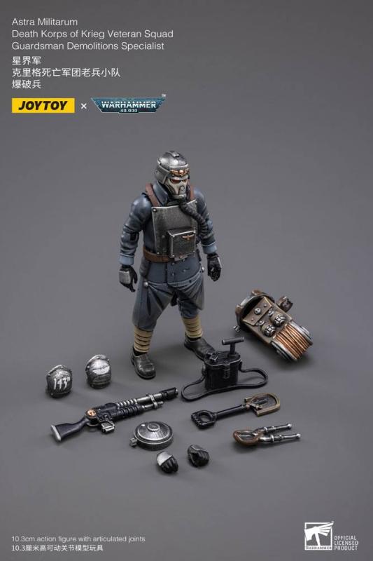 Warhammer 40k Action Figure 1/18 Death Korps of Krieg Veteran Squad Guardsman Demolitions Specialist