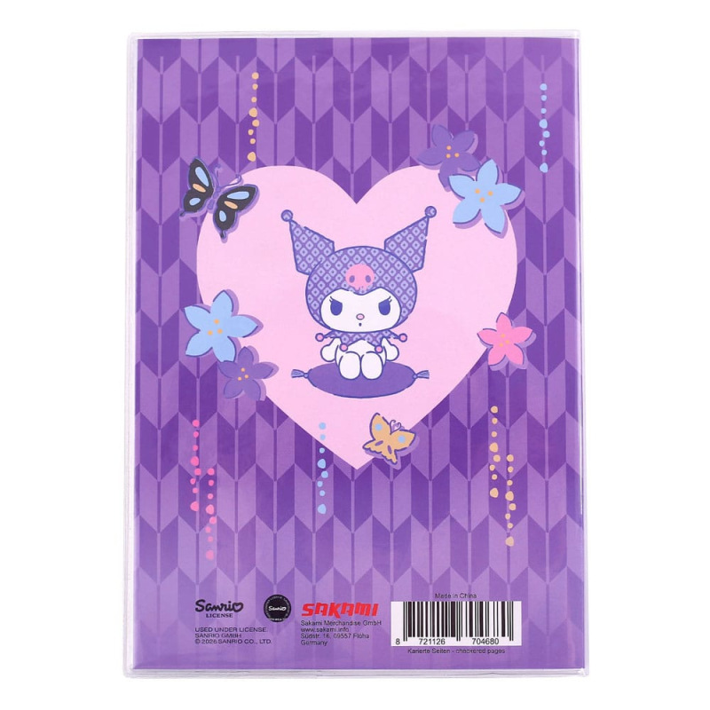 Sanrio Notebook Kuromi Japanese Holographic Checkered 1