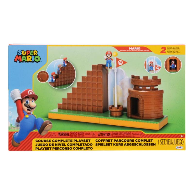 World of Nintendo Super Mario Mini Figure Playset End Level