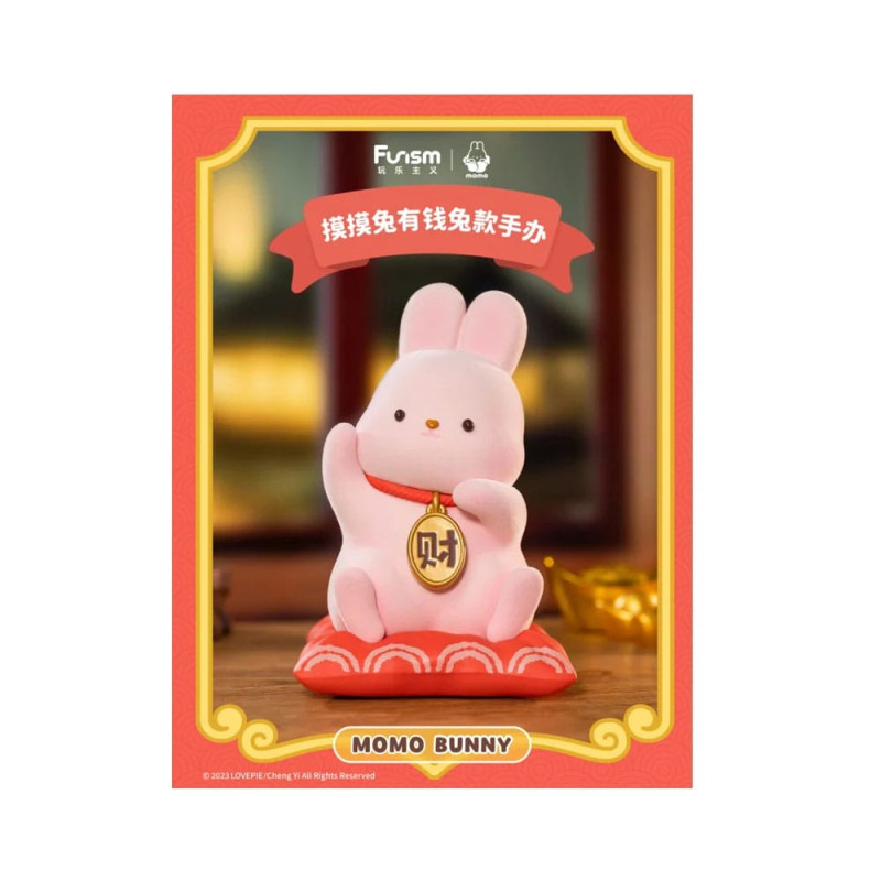 Momo Bunny Statue 1/7 Money Come Come 15 cm 1