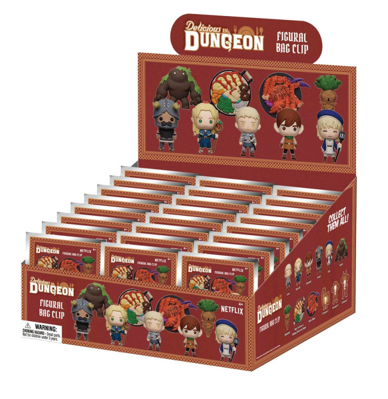 Delicious in Dungeon PVC Bag Clips Series 1 Display (24) 2