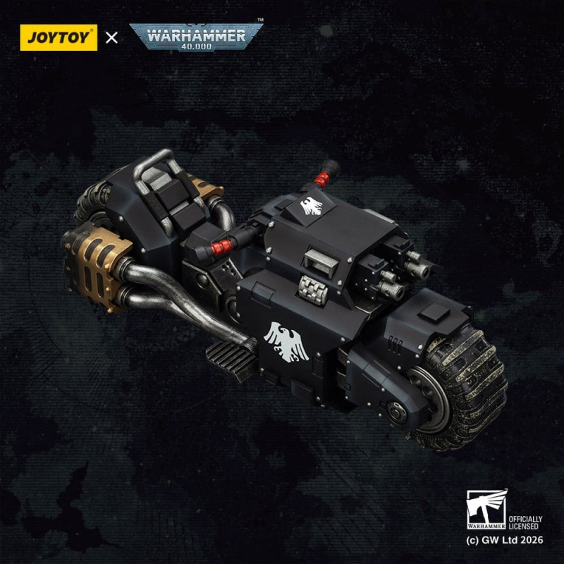 Warhammer 40,000 Raider-pattern Combat Bike Raven Guard with twin-linked bolt rifles 22 cm 10