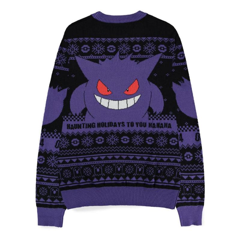 Pokémon Sweatshirt Christmas Jumper Gengar Size L