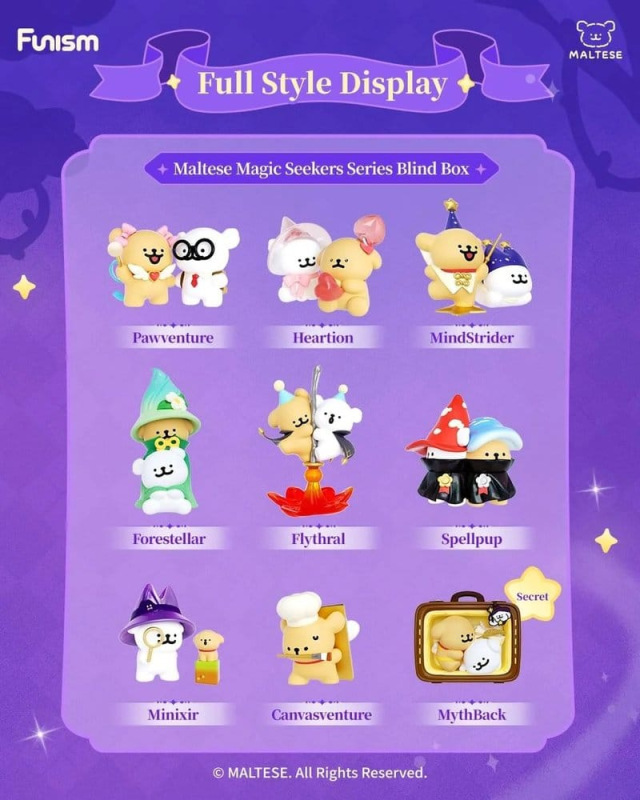 Maltese Blind Box Mini Figures Magic Seekers Series Display (8) 6