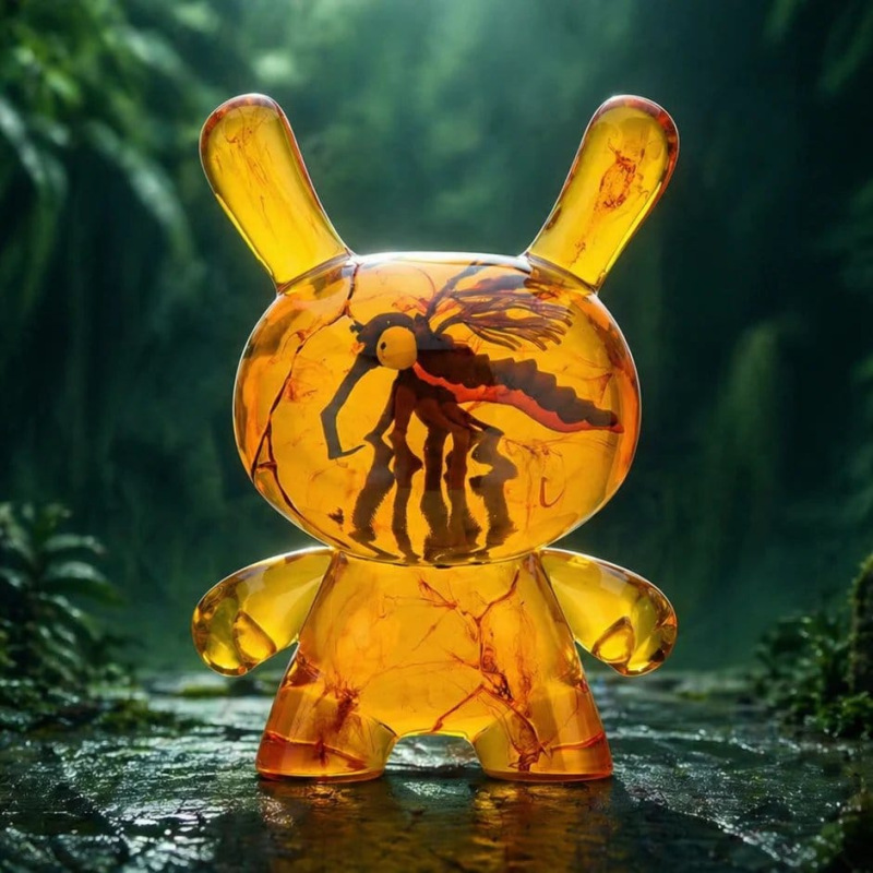 Dunny Art Toy Resin Figure Amber 20 cm 2
