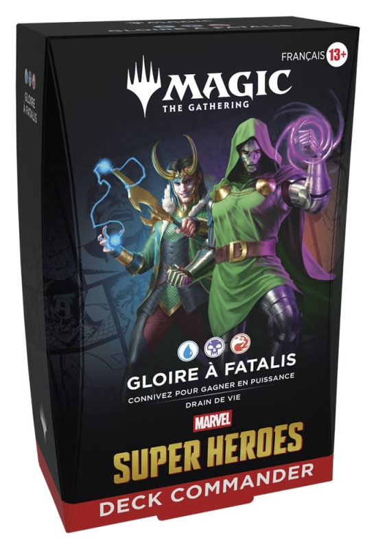Magic the Gathering Marvel Super Heroes Commander Decks Case (4) french 10