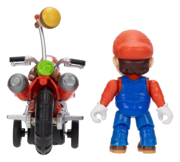 The Super Mario Galaxy Movie Action Figure with Pull Back Motorcycle Mario 6 cm 9