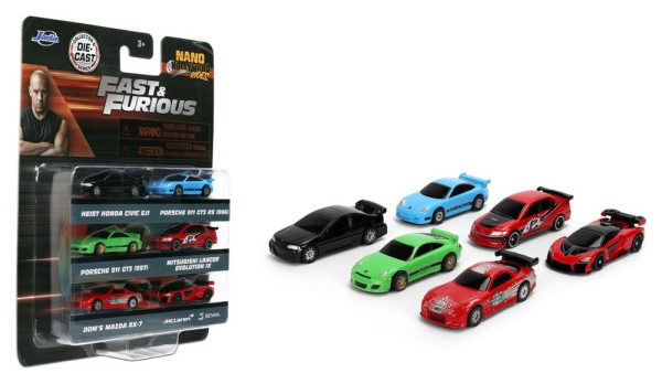 Fast & Furious 6-Pack Nano Cars 1