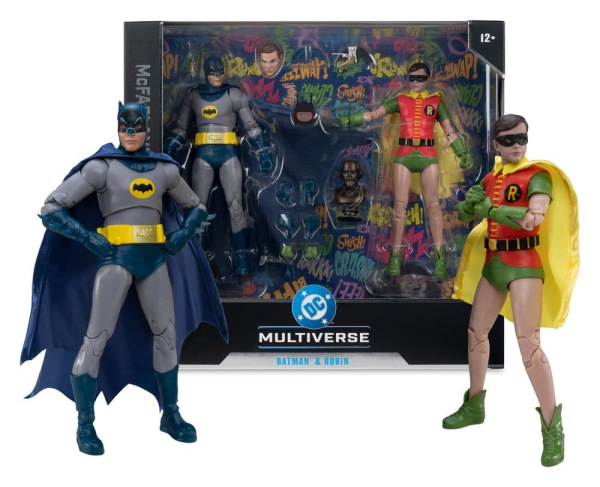 Batman Classic TV Series DC Multiverse McFarlane Collector Edition Action Figure 2-Pack Batman and R 6