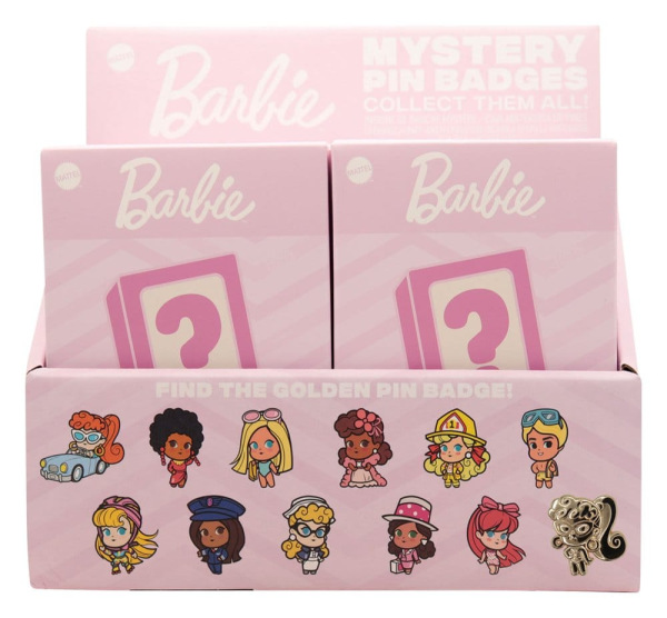 Barbie Mystery Pin Badges Blind Box Display (12) 3