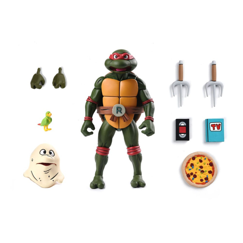 Teenage Mutant Ninja Turtles (1987 Cartoon) Action Figure Ultimate Raphael (VHS) 18 cm 7