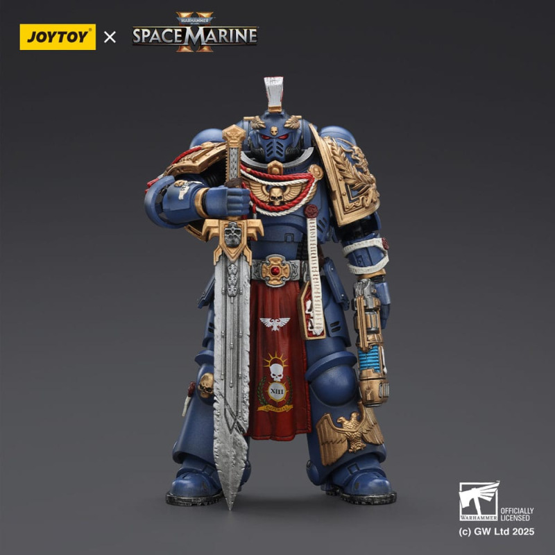 Warhammer 40,000: Space Marine 2 Action Figure Ultramarines Relic Primus Armourwith Plasma Pistol an 1
