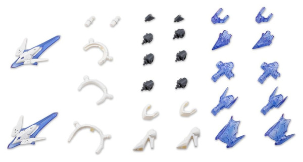 Kotobukiya M.S.G. Model Kit Accessory Set Mecha Supply 34 Holonic Headdress & Holonic High Heels Whi