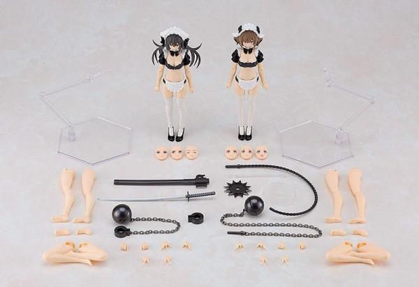 Guilty Princess Plastic Model Kit PLAMAX GP-07 Underwear Body Girl Ran & Jelly: Maid Ver. Set 16