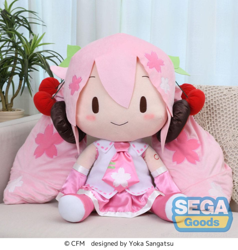 Character Vocal Series 01: Hatsune Miku Fuwa Petit Plush Figure Sakura Miku Dodeka Jumbo 50 cm 4
