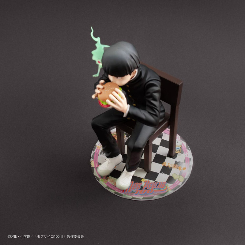 Mob Psycho 100 III x Bunbougu Cafe 2022 PVC Statue Shigeo Kageyama & Ekubo 13 cm 9
