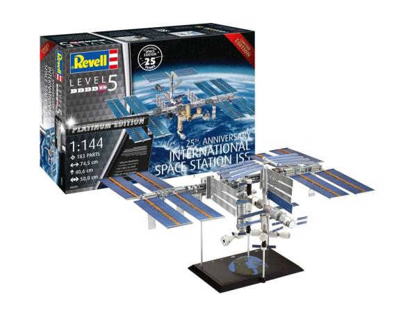International Space Station ISS Model Kit 1/144 25th Anniversary Platinum Edition 74 cm