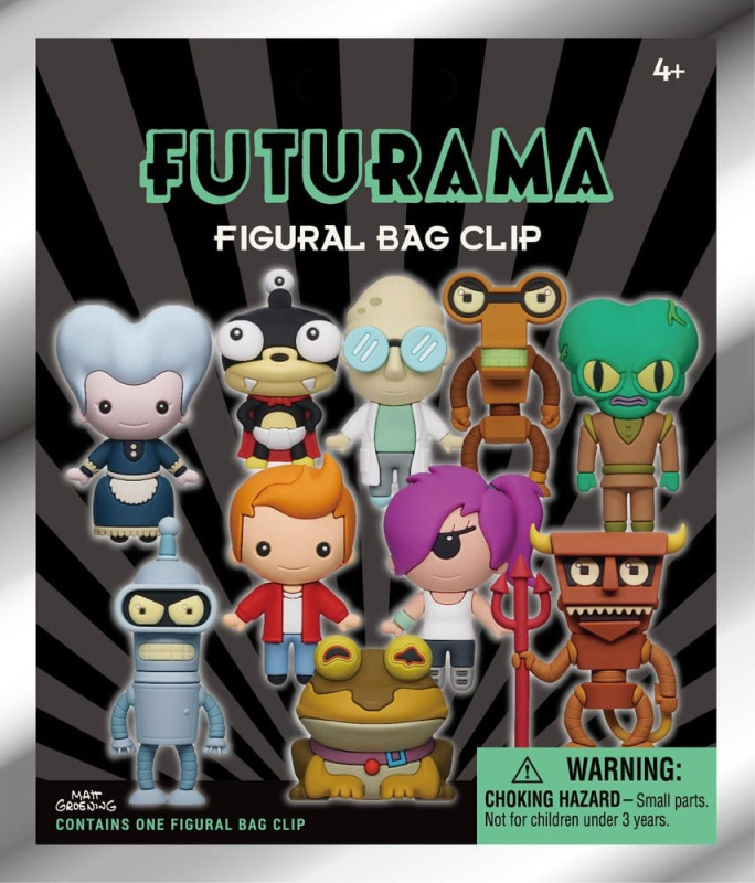 Futurama 3D Foam Bag Clips Series 1 Display (24) 1