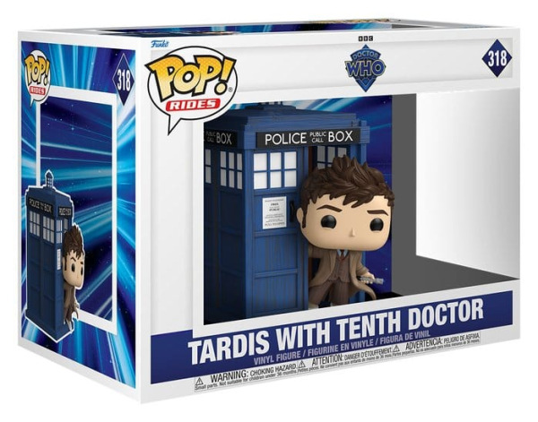 Doctor Who POP! Rides Deluxe Vinyl Tenth Doctor with TARDIS 9 cm 1
