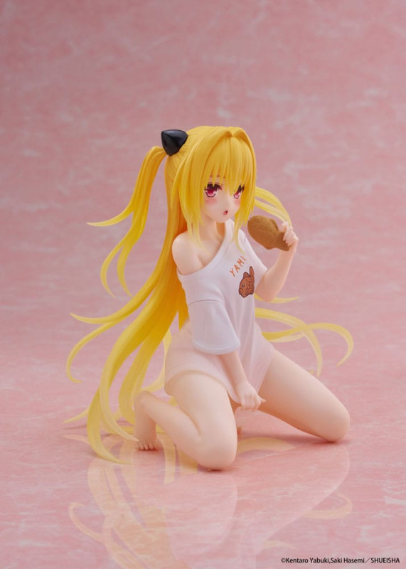 To Love-Ru Darkness PVC Statue Desktop Cute Figure Golden Darkness Roomwear Ver. 13 cm 7