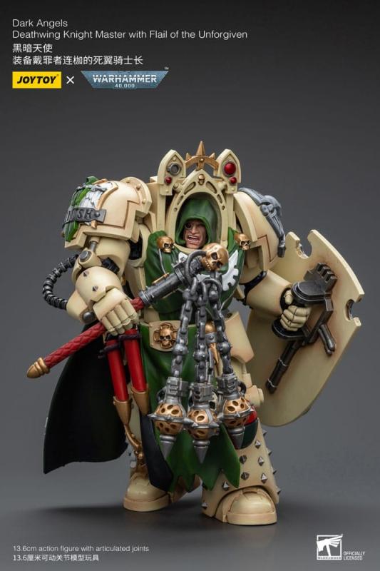 Warhammer 40k Action Figure 1/18 Dark Angels Deathwing Knight Master with Flail of the Unforgiven 12