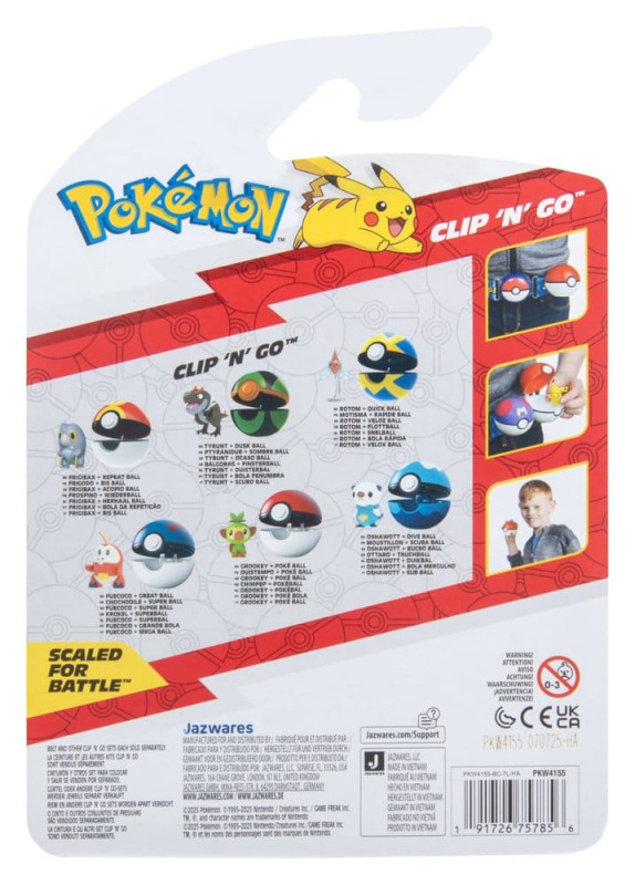 Pokémon Clip 'n' Go Action Figure Wave 21 Rotom & Quick Ball 7