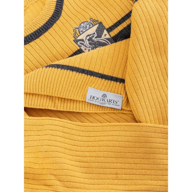 Harry Potter Kids Sweater Hufflepuff Varsity Size 7-8 1