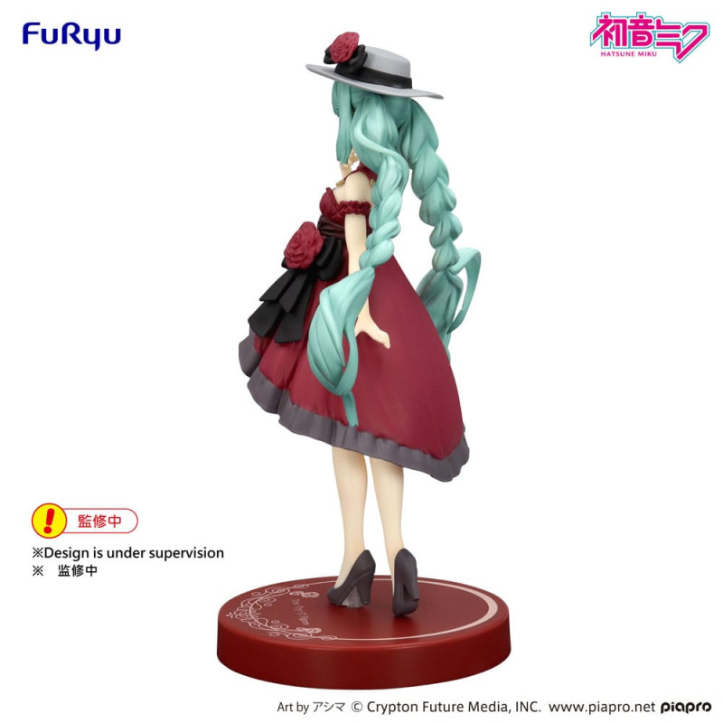 Hatsune Miku Trio-Try-iT PVC Statue Hatsune Miku Outing Dress Red Color Ver. 19 cm 3