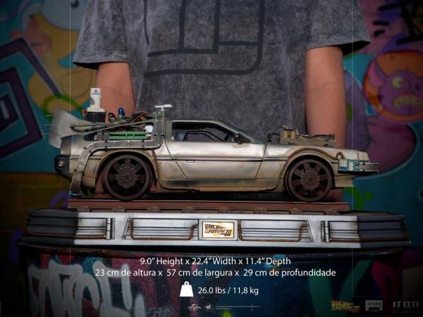 Back to the Future III Art Scale Statue 1/10 DeLorean 57 cm