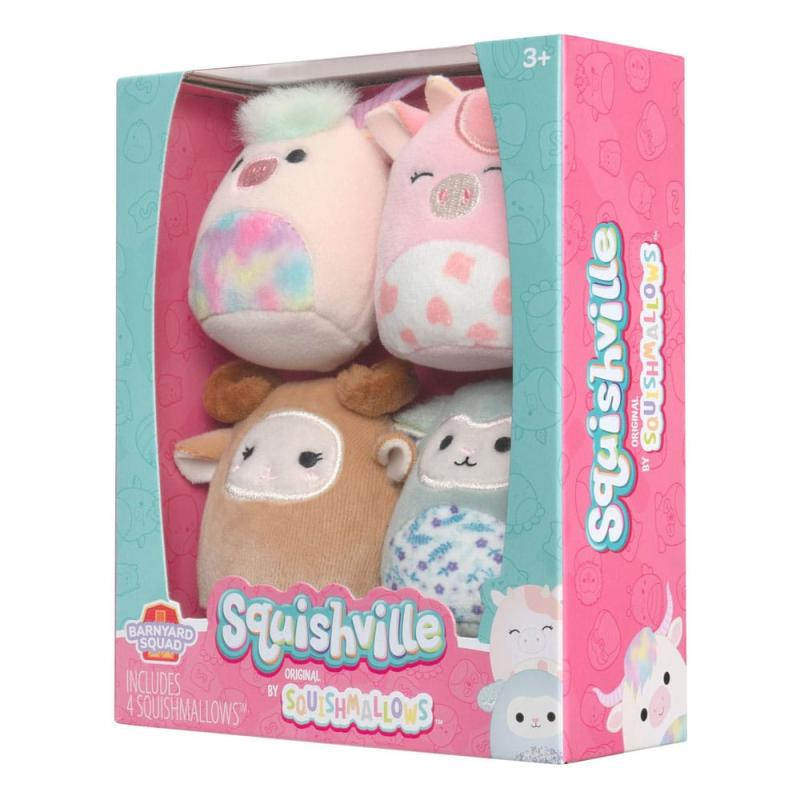Squishville Mini Squishmallows Plush Figure 4-Pack Barnyard Squad 5 cm