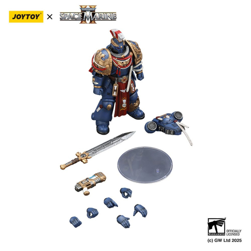 Warhammer 40,000: Space Marine 2 Action Figure Ultramarines Relic Primus Armourwith Plasma Pistol an 9