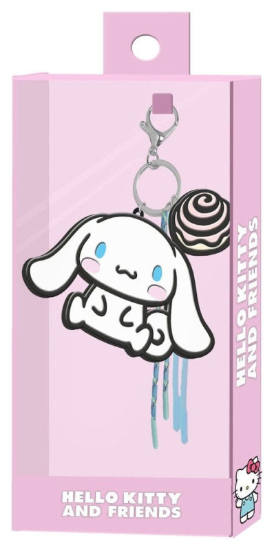 Sanrio Charm Keyring Cinnamoroll Face