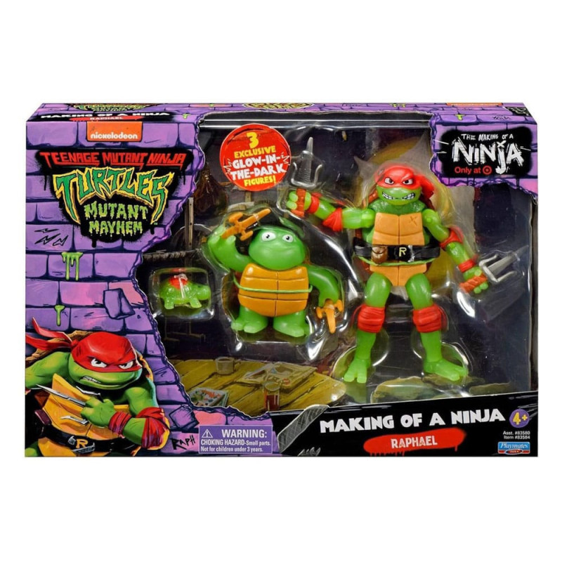 Teenage Mutant Ninja Turtles: Mutant Mayhem Action Figure 3-Pack Evolution Raphael & Leonardo Assort 6