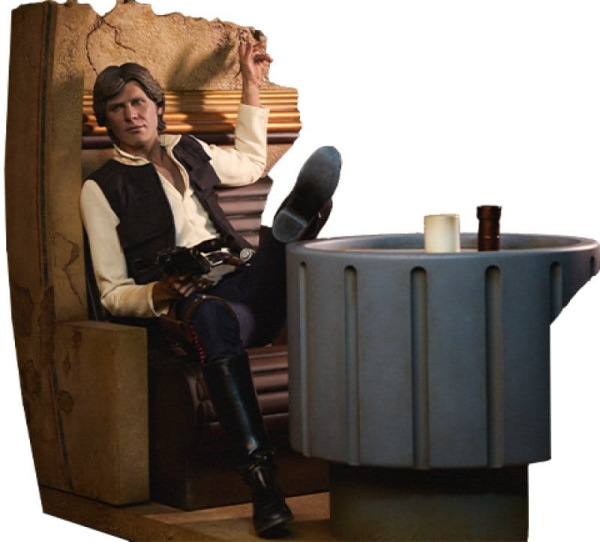 Star Wars Episode IV Mixed Media Premium Format Figure Han Solo: Sorry About the Mess 32 cm