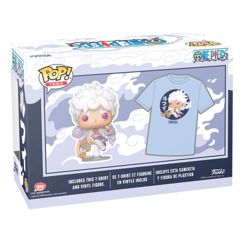 One Piece POP! & Tee Box Luffy Fifth Gear Size M 1