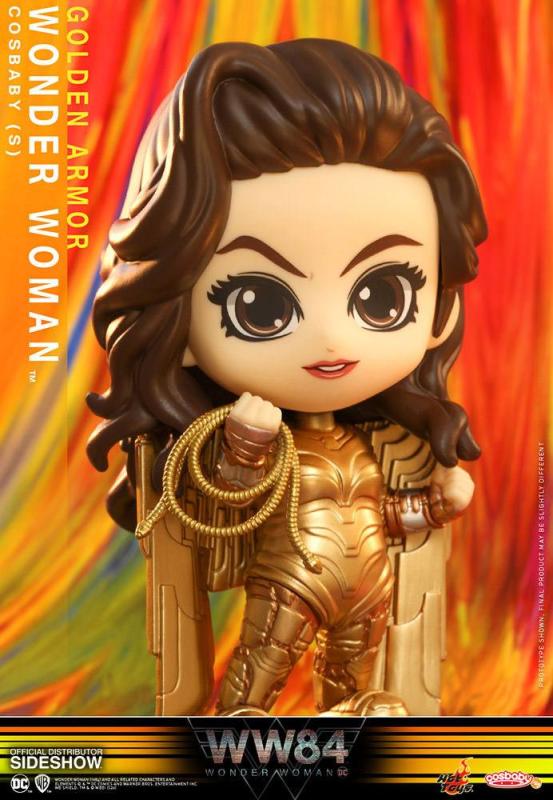 Wonder Woman 1984 Cosbaby (S) Mini Figure Golden Armor Wonder Woman 10 cm