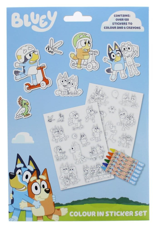 Bluey Sticker Colouring Set 1