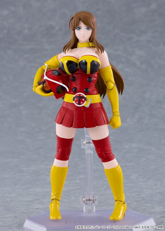 Tojima Wants to Be a Kamen Rider Figma Action Figure Yuriko Okada (Electro-Wave Human Tackle Ver.) 1 4