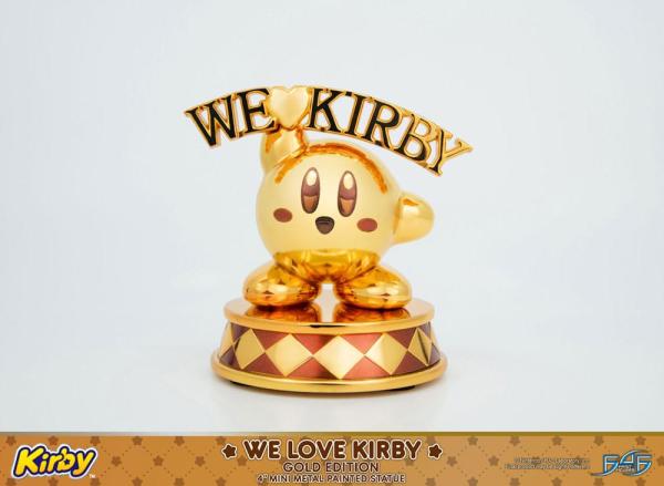 Kirby DieCast Statue We Love Kirby Gold Edition 10 cm 9