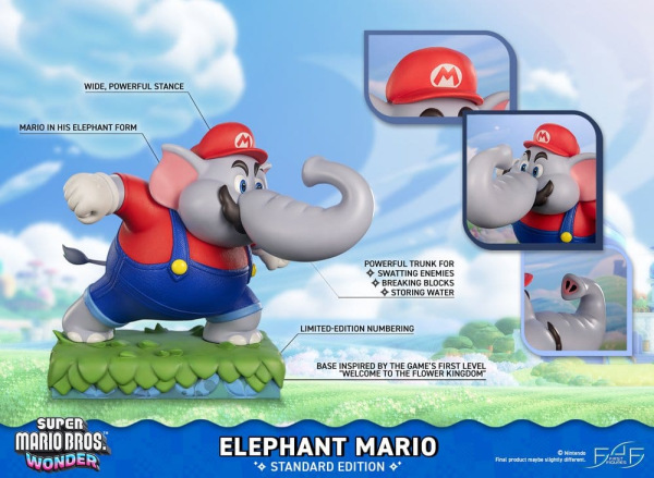 Super Mario Bros. Wonder Resin Statue Elephant Mario Standard Edition 43 cm 1