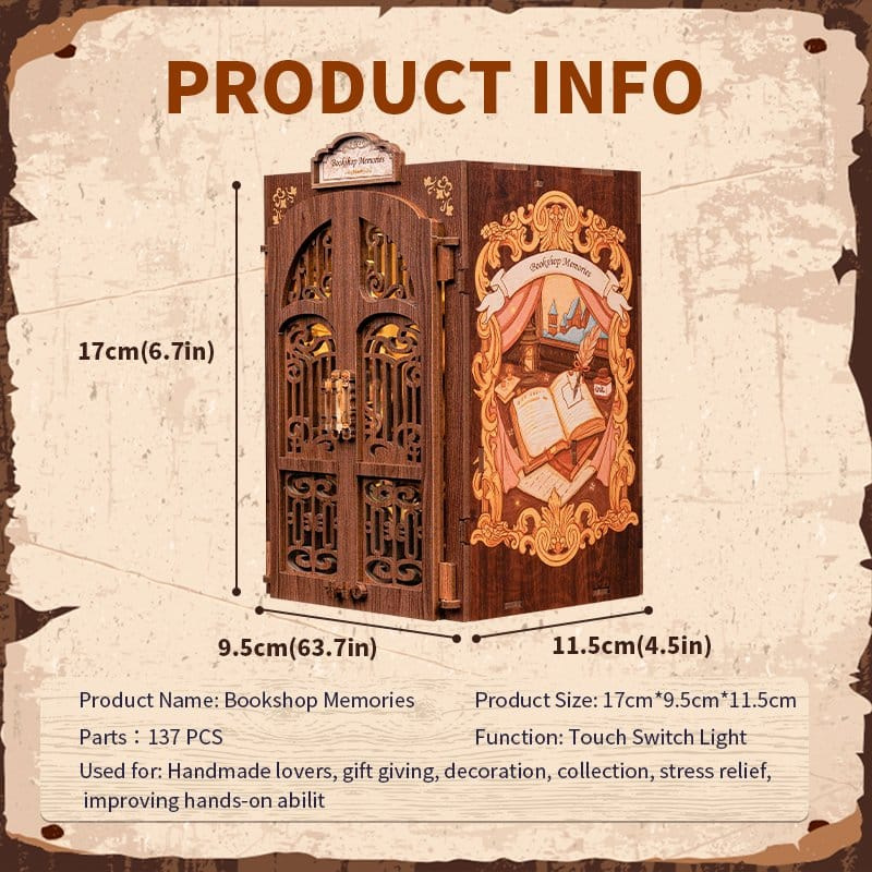 Book Nook Bookshop Memories 17 x 10 cm 6